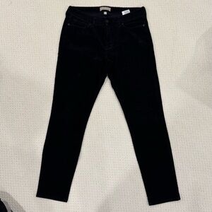 Black Corduroy Skinny-Fit Pant